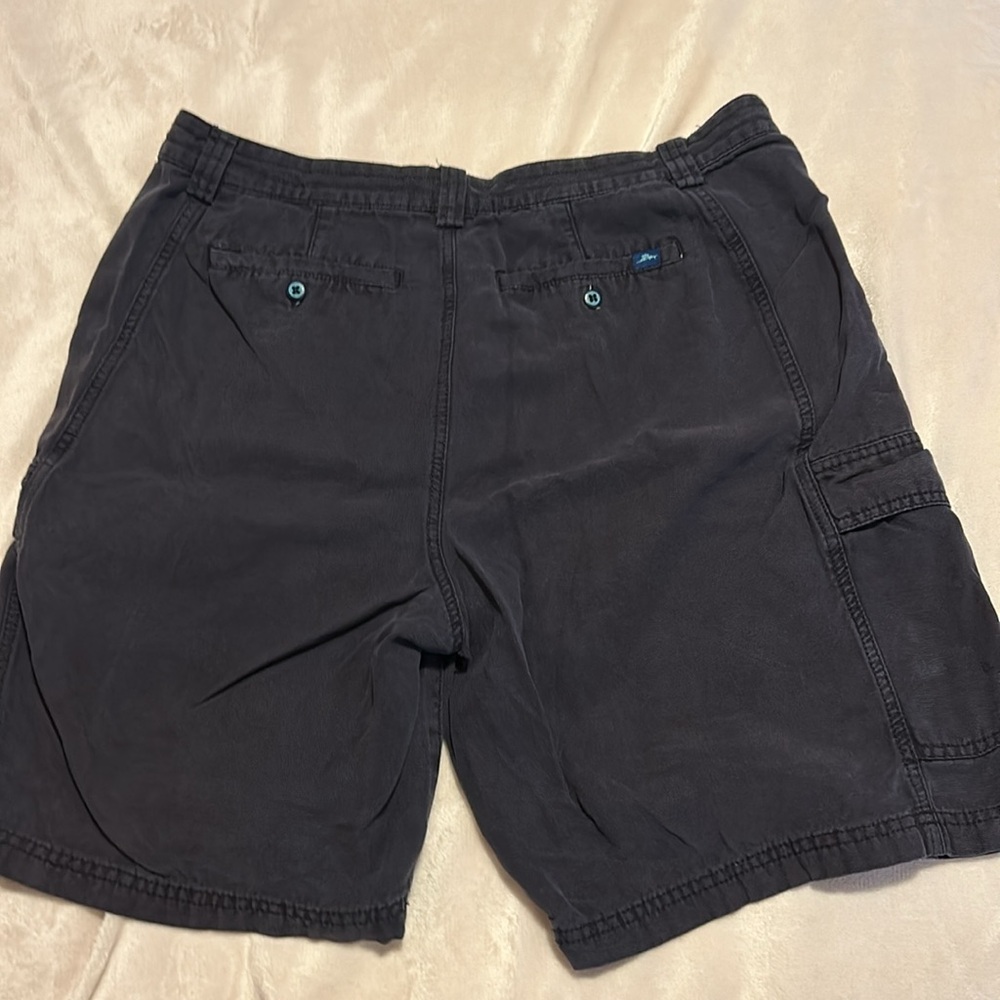 Men's navy blue Cargo Shorts - Picture 4 of 4